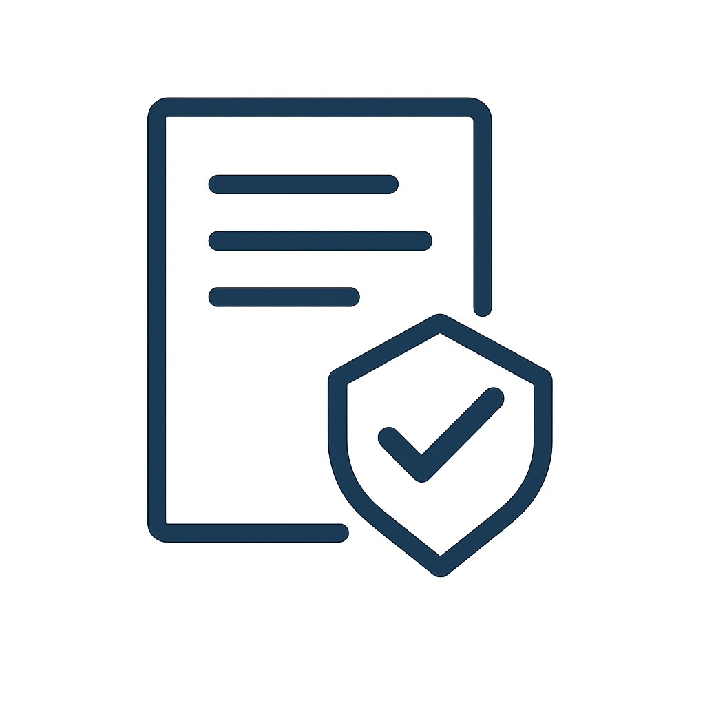 Document met goedkeuringsstempel